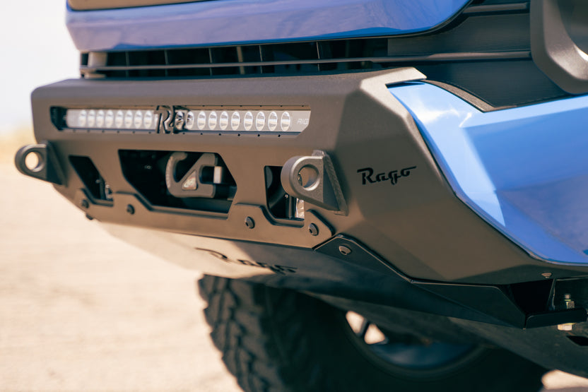 Detail of the 3rd Gen Tacoma Center Mount Winch Front Bumper