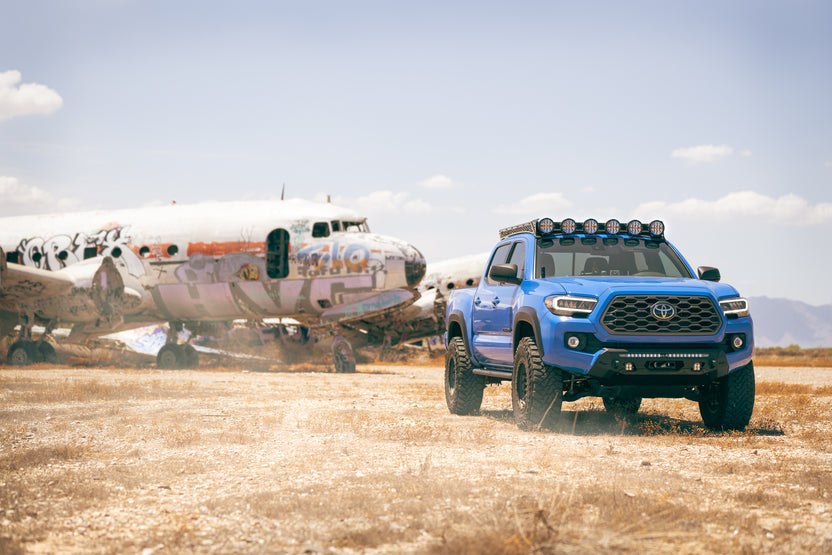 Off road with the 3rd Gen Tacoma Center Mount Winch Front Bumper