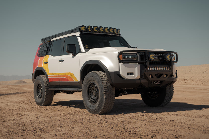 Center Mount Winch Front Bumper and Brush Guard for the 250 Series Land Cruiser