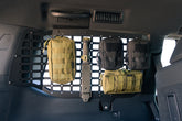 Molle bags on the 2024 Toyota Land Cruiser Rear Window Molle Storage Panels