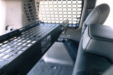 Seat upright with the Molle Panel Storage Shelf for the 2024 Toyota Land Cruiser