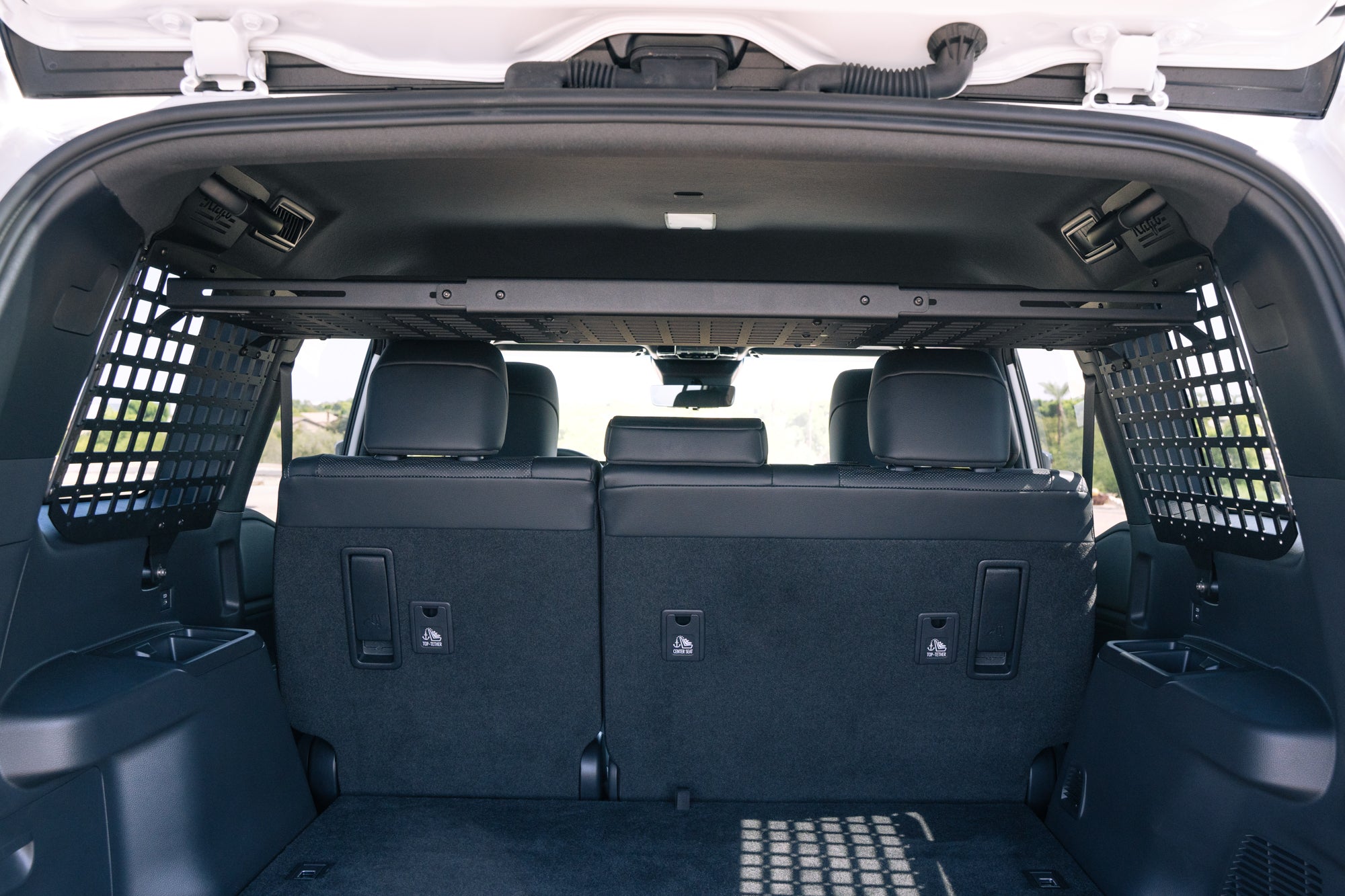 Molle Panel Storage Shelf for the 2024 Toyota Land Cruiser with rear window molle panels