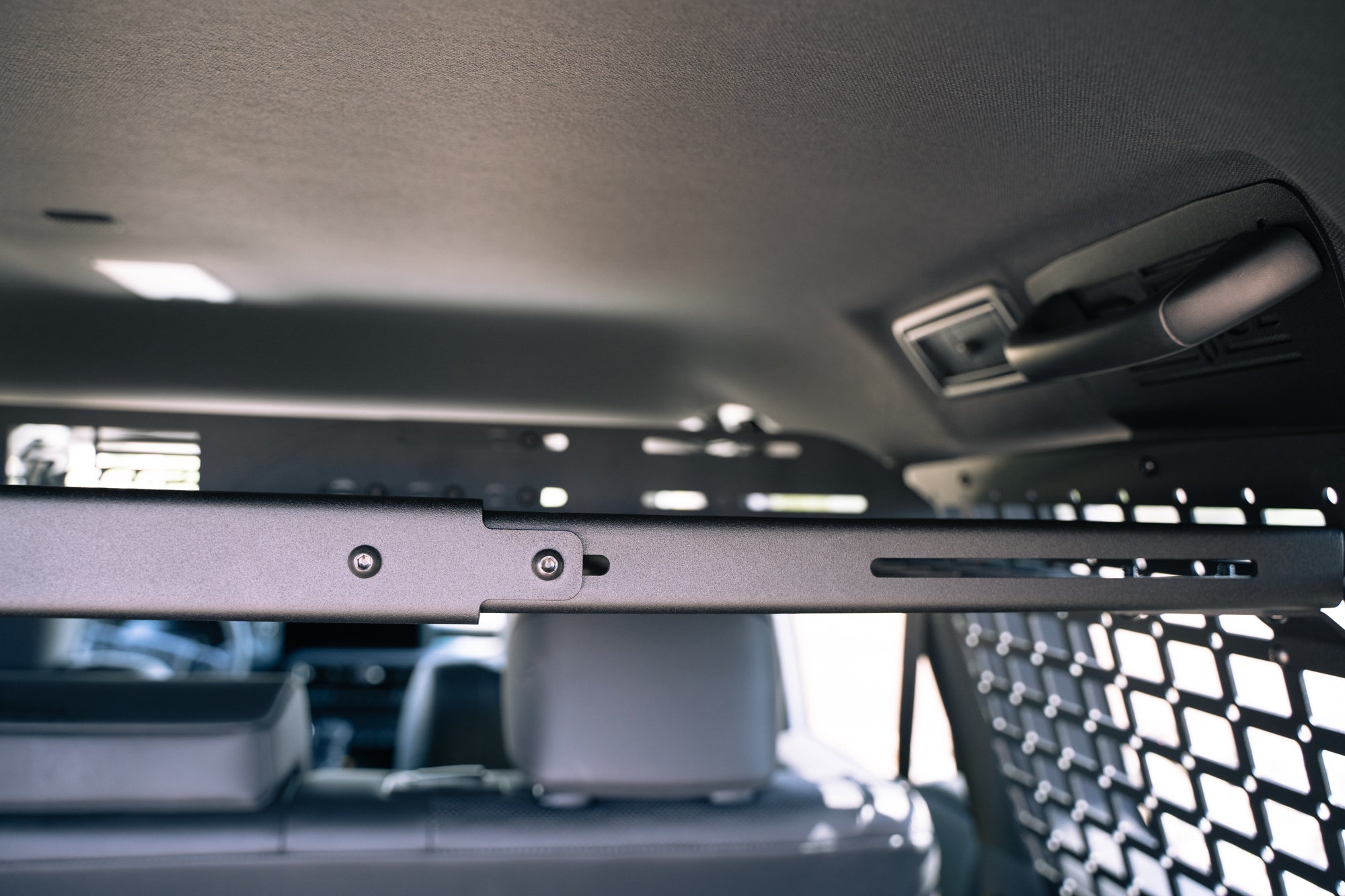 Molle Panel Storage Shelf for the 2024 Toyota Land Cruiser can adjust width to sit at different height positions