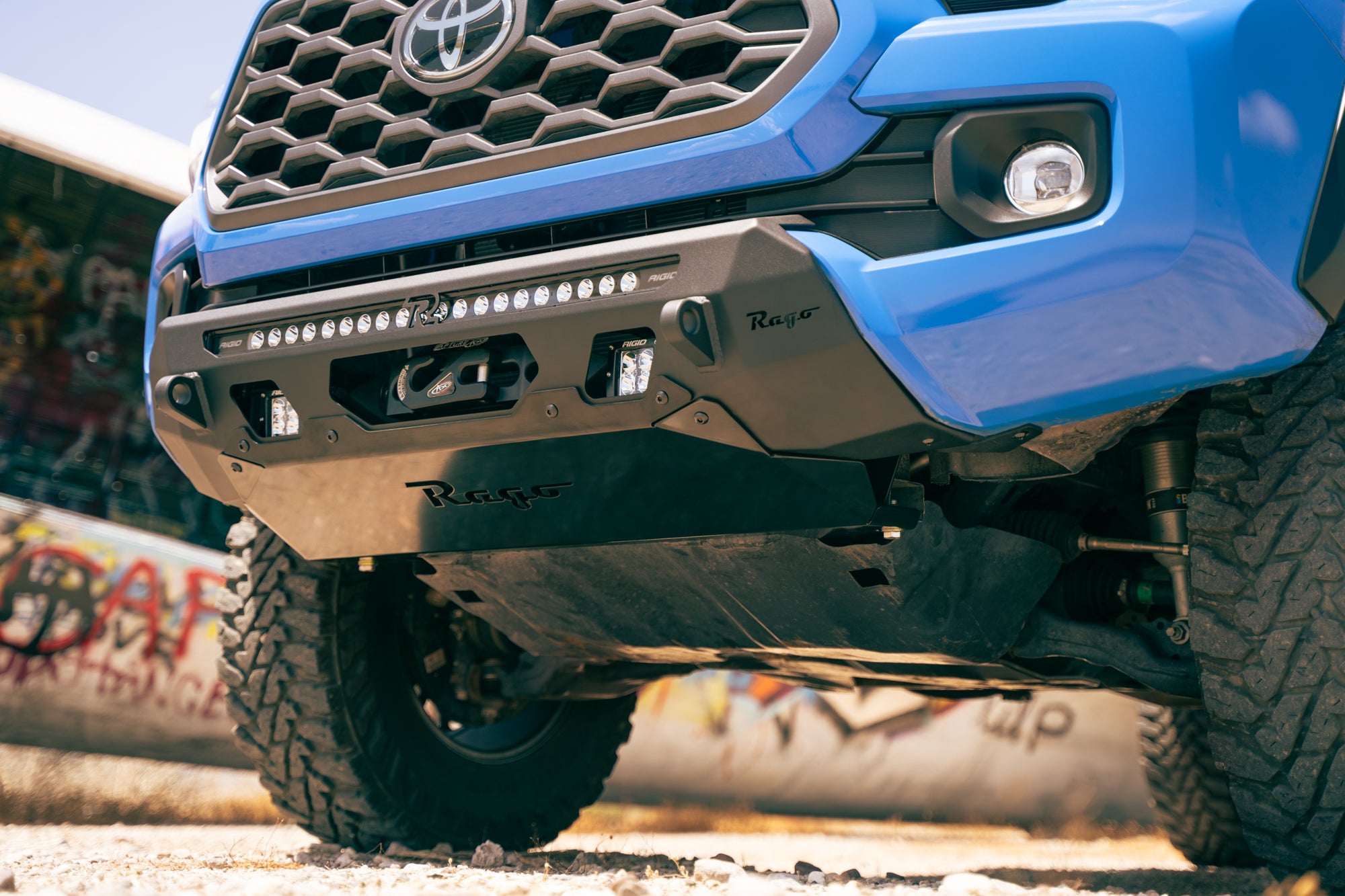 Detail of 3rd Gen Tacoma Center Mount Front Bumper