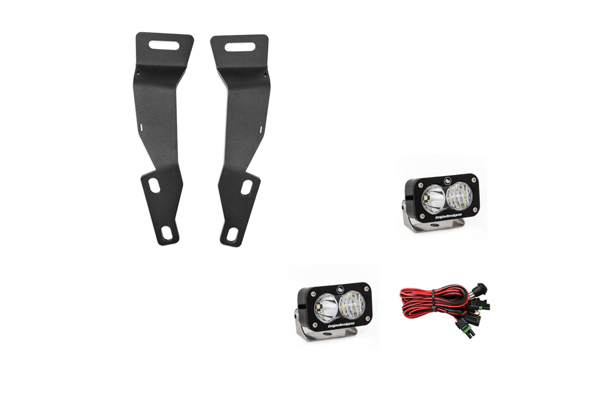 4th Gen Toyota Tacoma Ditch Light Brackets | Baja S2 Pro Driving/Combo Bundle