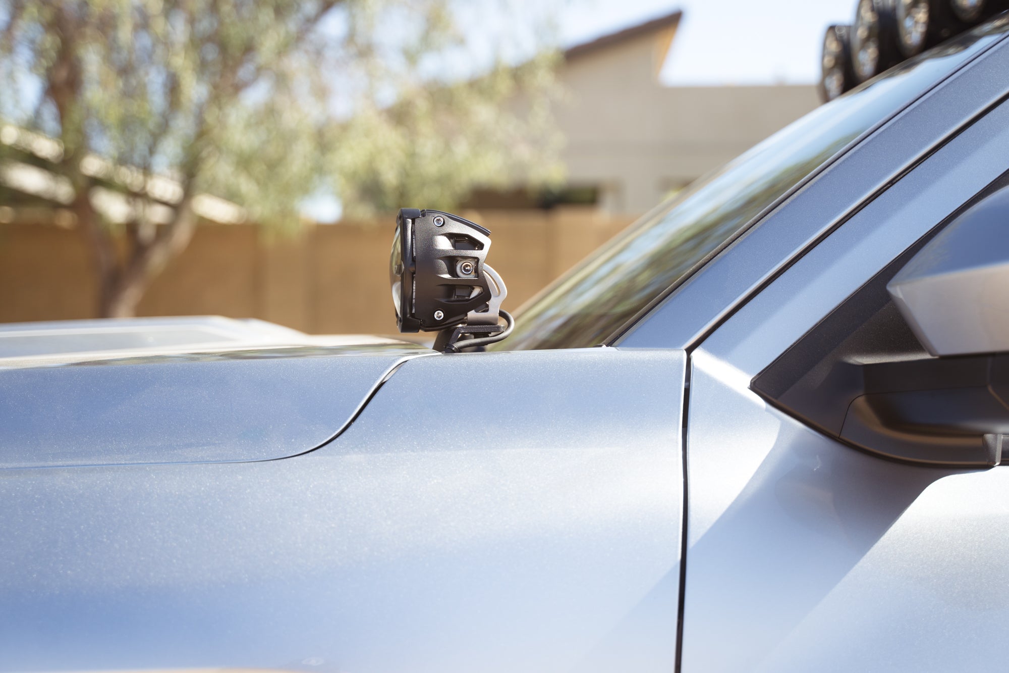 Side Profile of the Ditch Light Brackets for the 4th Gen Toyota Tacoma