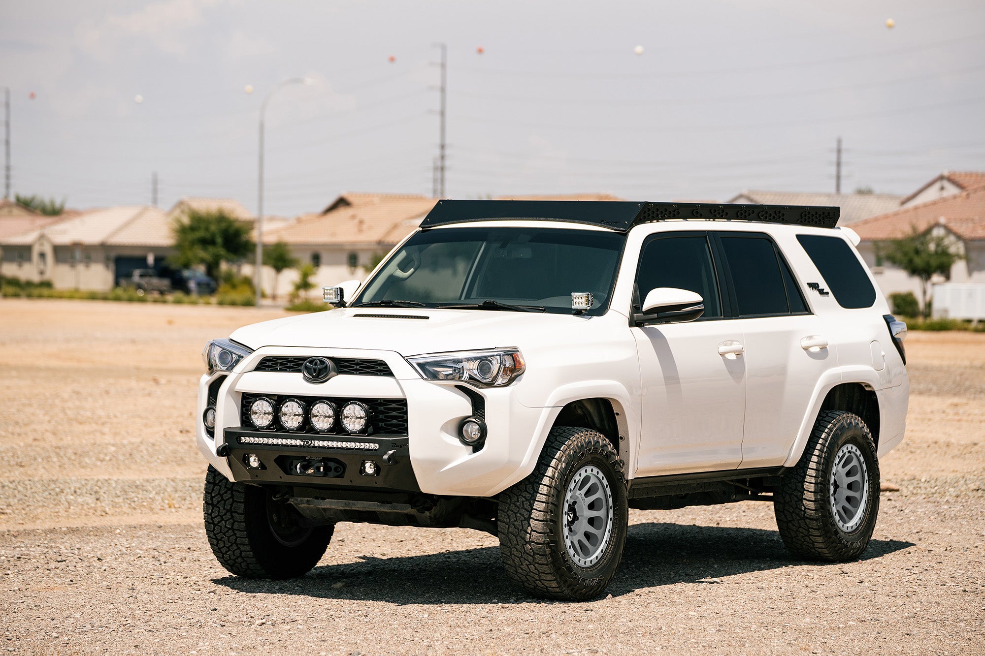 Center Mount Winch Front Bumper for the 5th Gen Toyota 4Runner, Installed