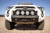 Close up of the Center Mount Winch Front Bumper with Top Hoop for 2014-2024 Toyota 4Runner