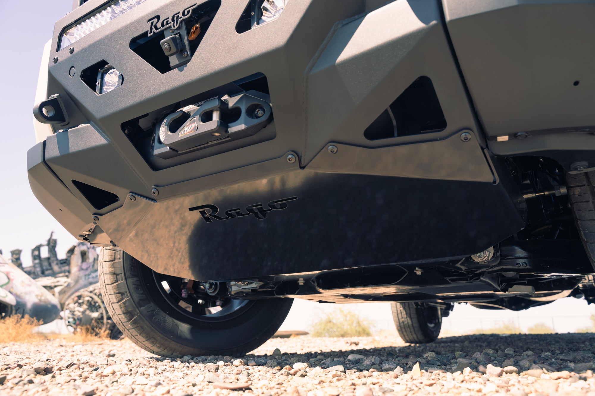 Skid Plate option for the Center Mount Winch Front Bumper for the 2024 Toyota Land Cruiser, off road