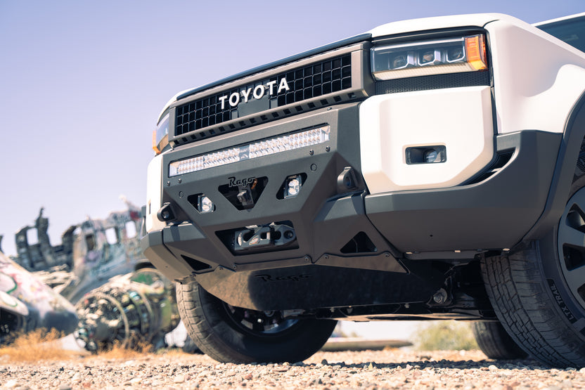 Testing Front Skid Plate for 2024 Toyota Land Cruiser Center Mount Front Bumper