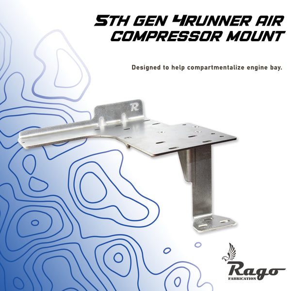 5th Gen 4Runner Under-hood Air Compressor Mount Rago Fabrication